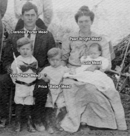 Photo of Clarence Mead's family